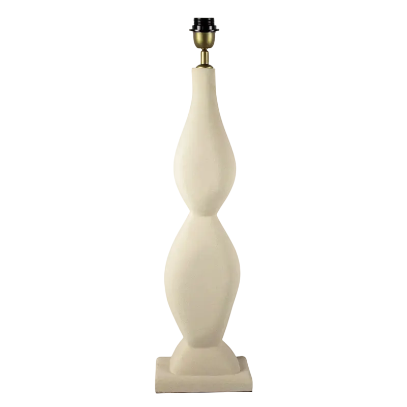 Table lamp light grey mango wood 19x12x70