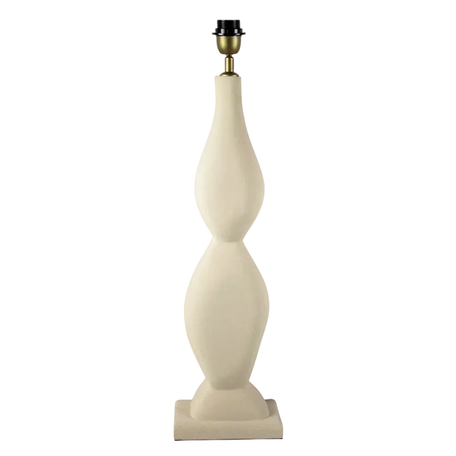 Table lamp light grey mango wood 19x12x70