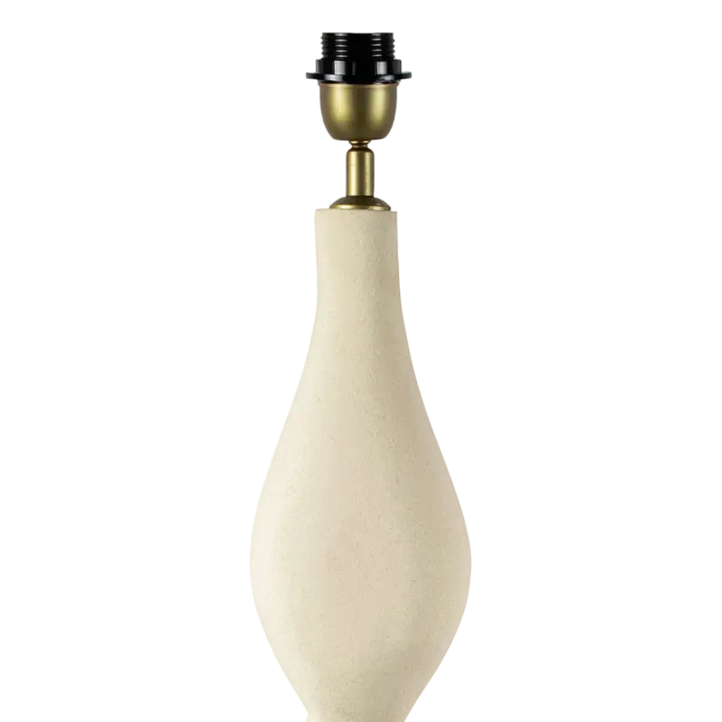 Table lamp light grey mango wood 19x12x70