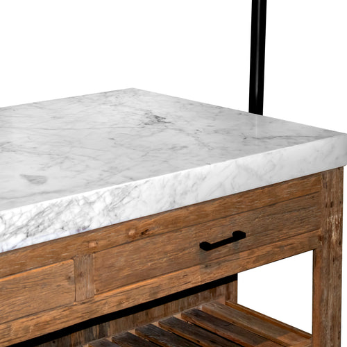 Bar island AMORE 150x81x97cm reclaimed wood