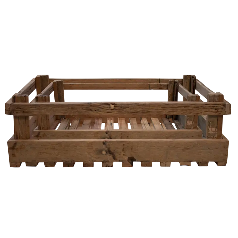 Basket SET/2 wood 58x37x20