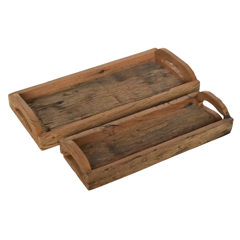 Tray SET/2 wood 44x20x7