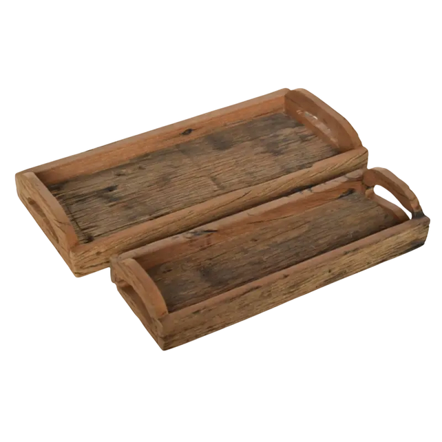 Tray SET/2 wood 44x20x7