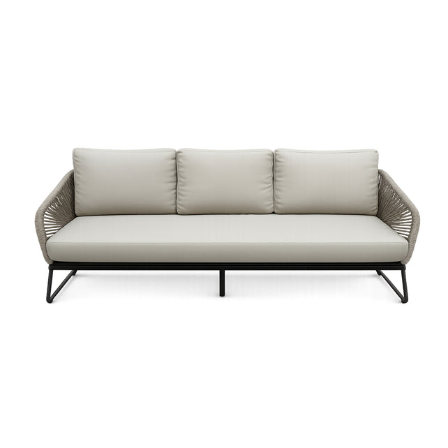 Outdoor sofa 3-seat SUVA 193x85x74cm beige
