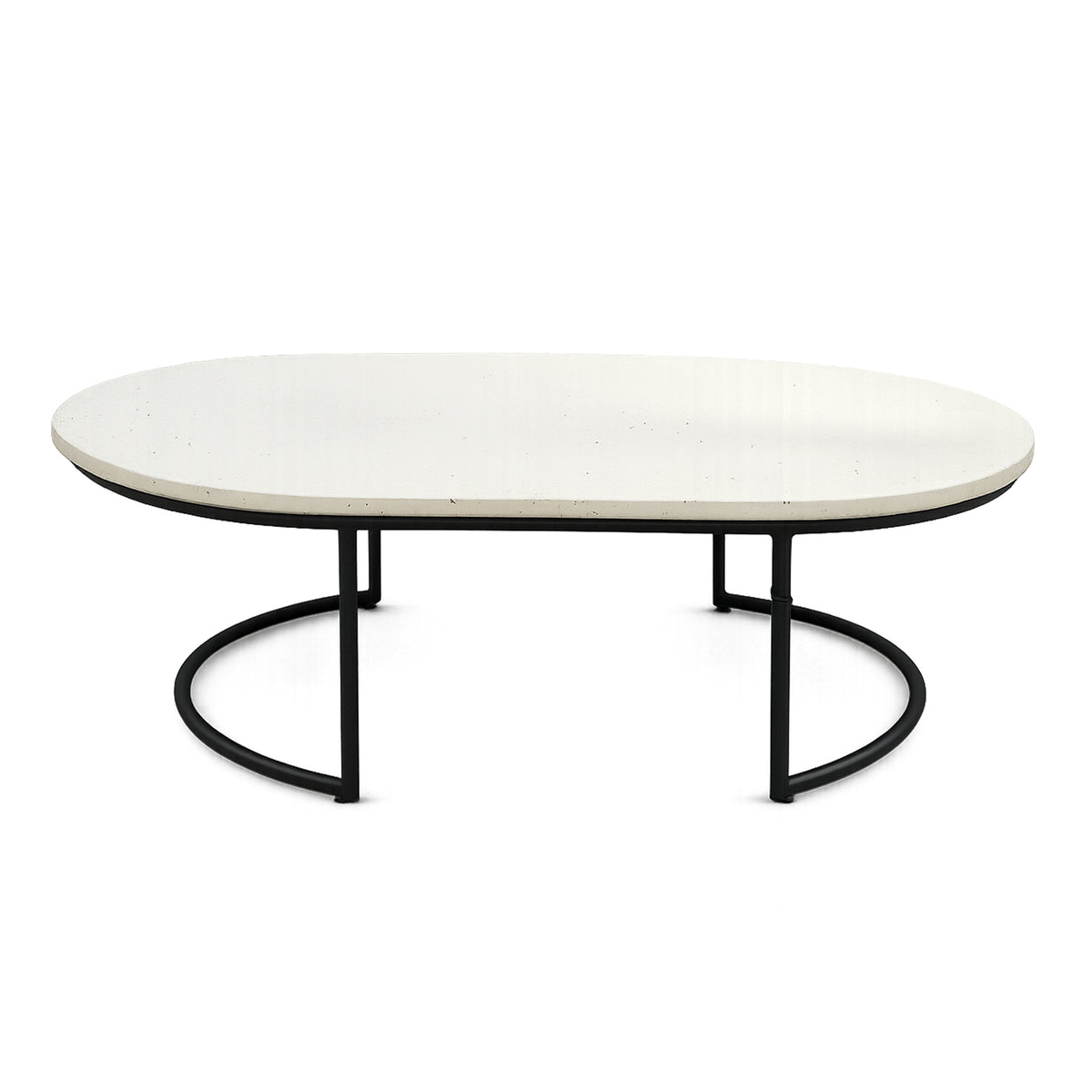 Buiten salontafel SUVA met stenen blad 110x65x35cm beige