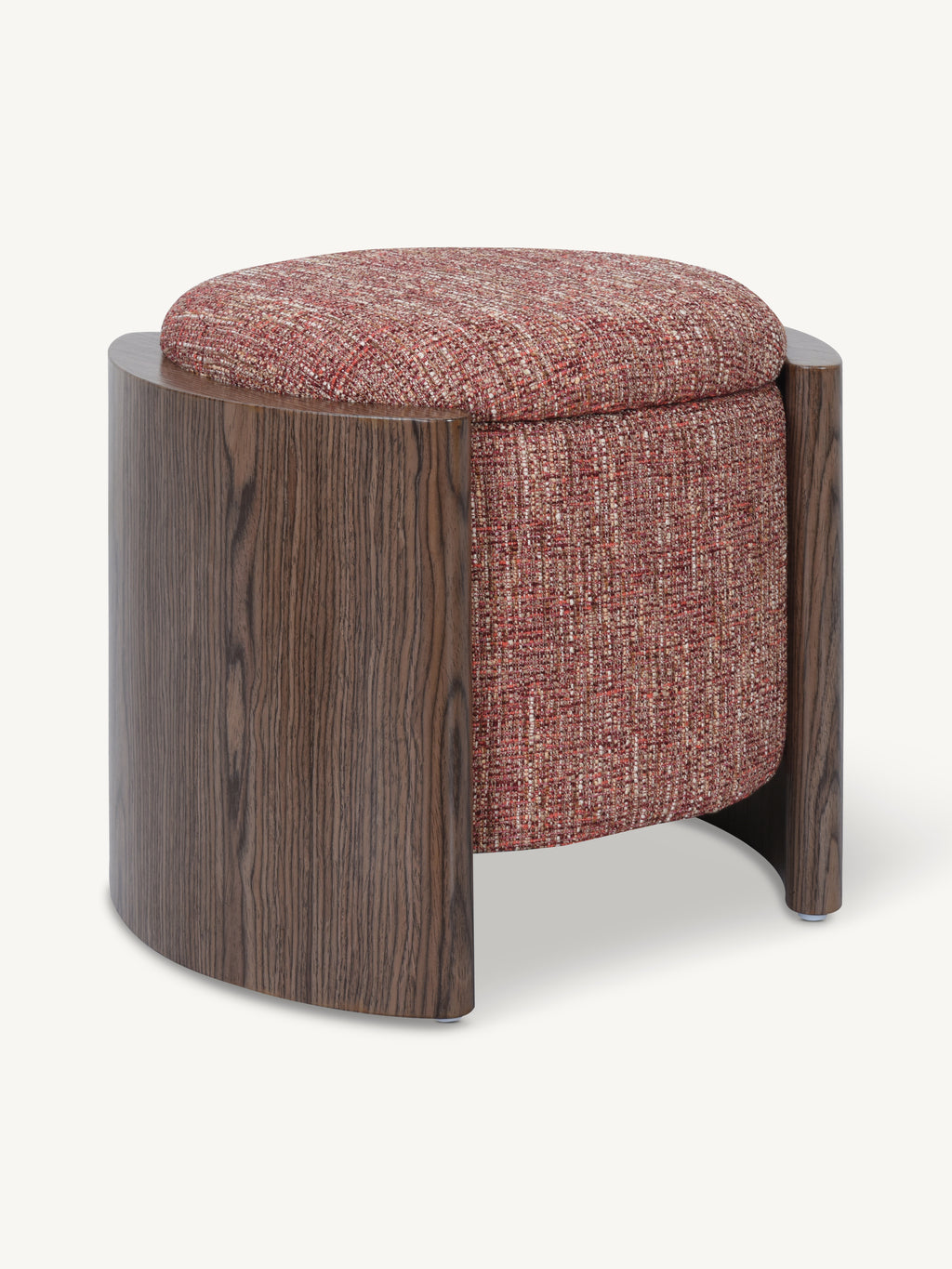 Stool VALENTO w/storage 52x43x45cm red