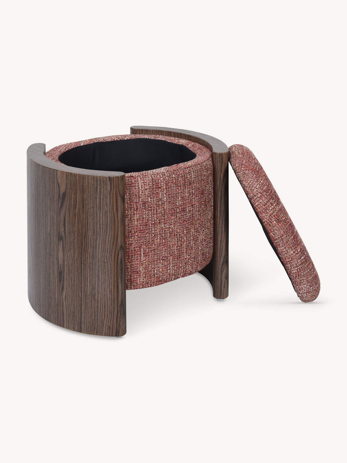 Stool VALENTO w/storage 52x43x45cm red