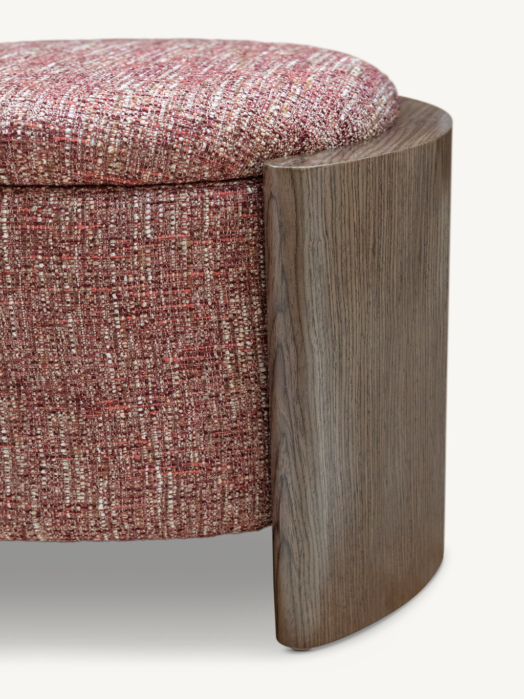 Stool VALENTO w/storage 52x43x45cm red