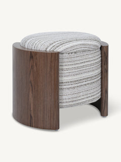 Stool VALENTO w/storage 52x43x45cm natural stripe