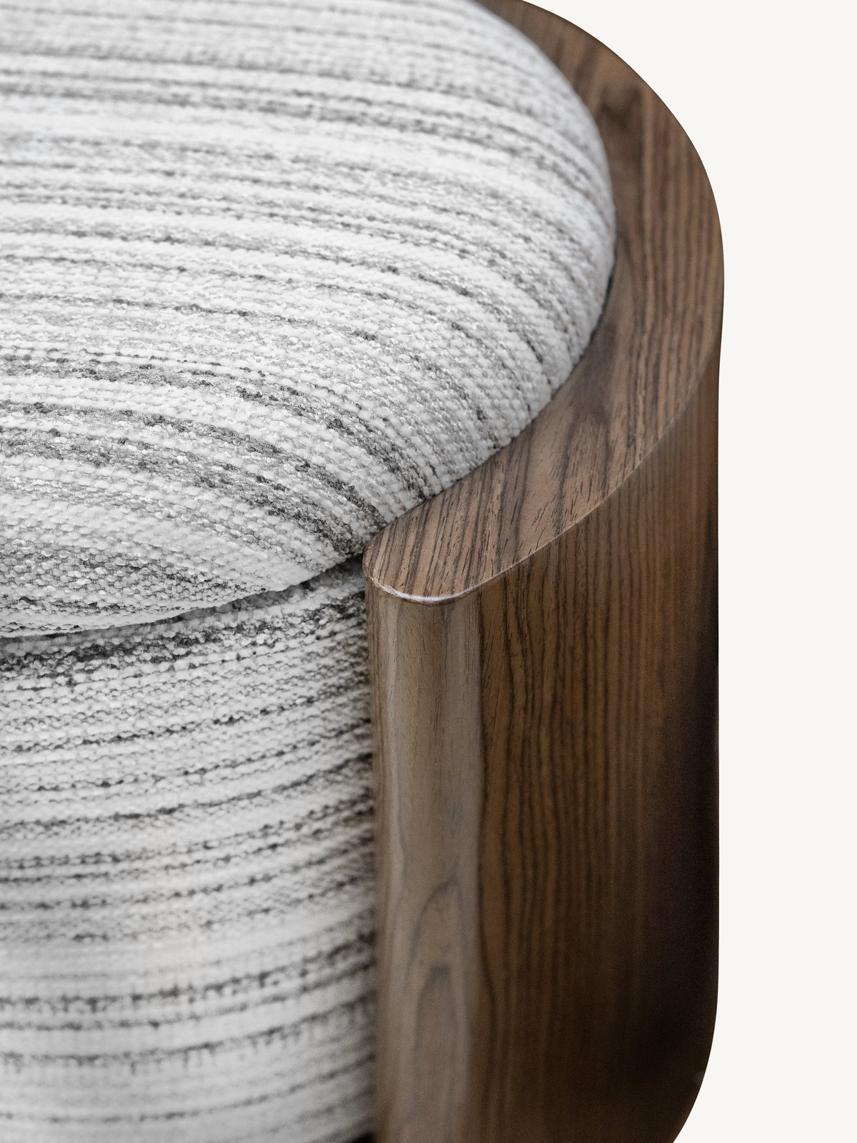 Stool VALENTO w/storage 52x43x45cm natural stripe