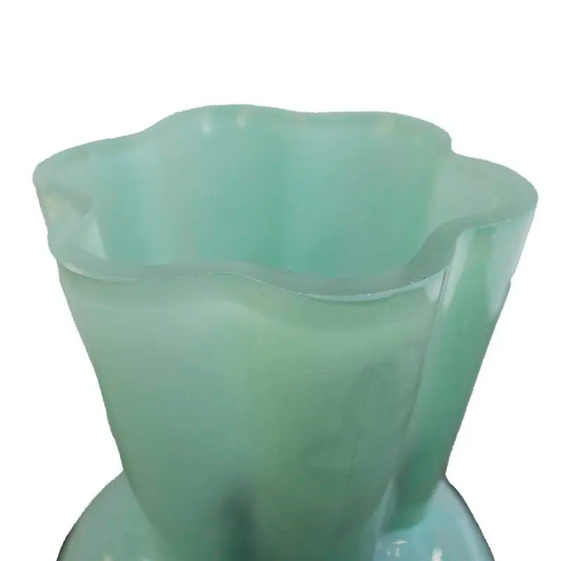 Vase ocean blue glass 14x14x21