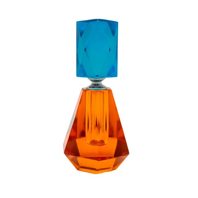 Decorative perfume bottle multi color crystal glass 8x8x15