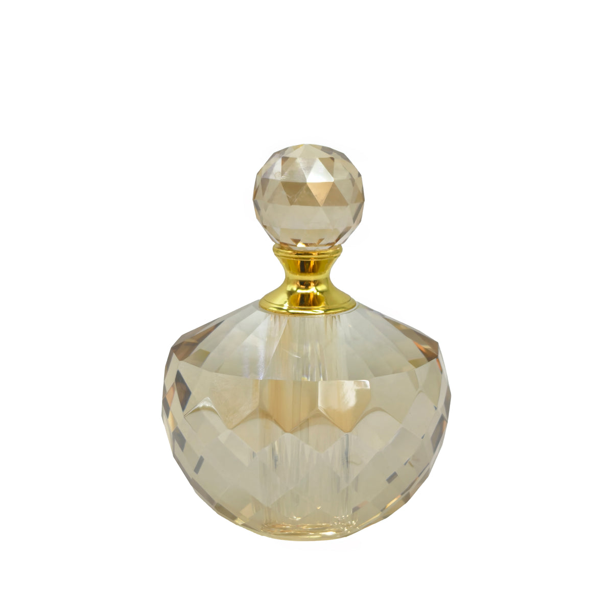 Decorative perfume bottle AERIS Ø9x10cm gold lustre