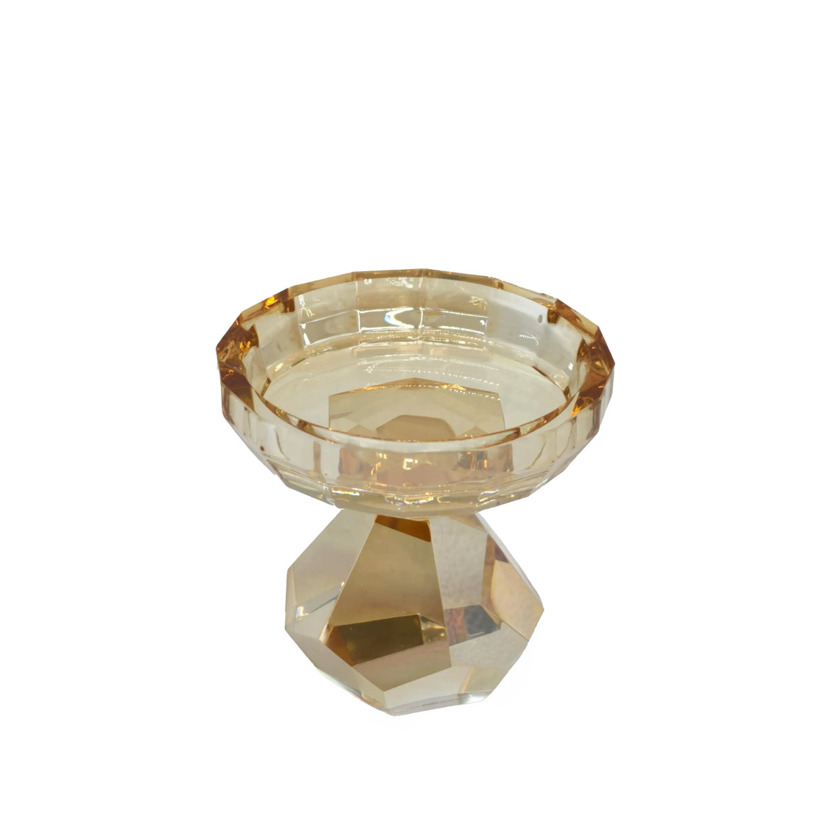 Bowl on stand SABLE Ø10x11cm gold lustre