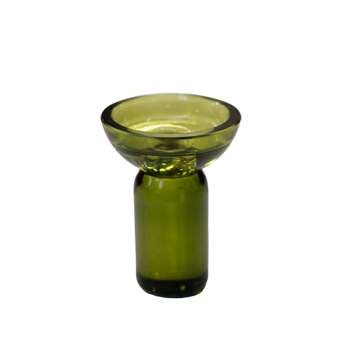 Candle holder CENDRE Ø10x13cm green