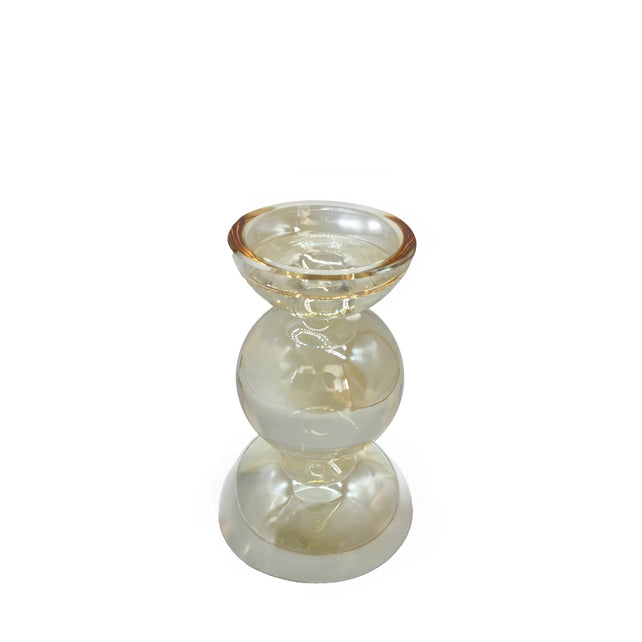 Candle holder ALOUETTE Ø12x16cm gold lustre