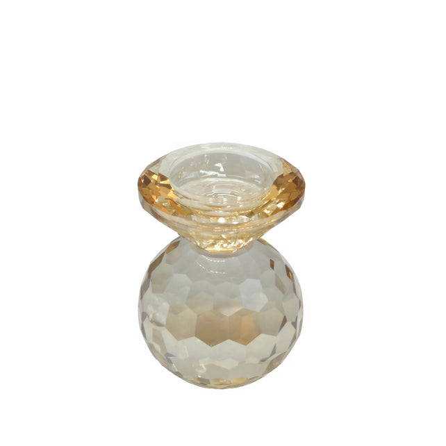 Candle holder LUNELLE Ø7x9cm gold lustre