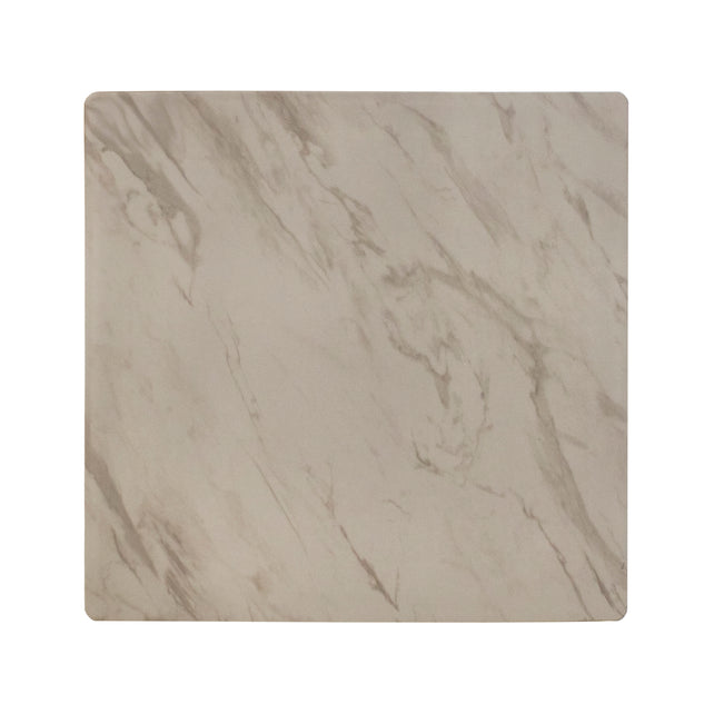 Outdoor table top white HPL 70x70x2