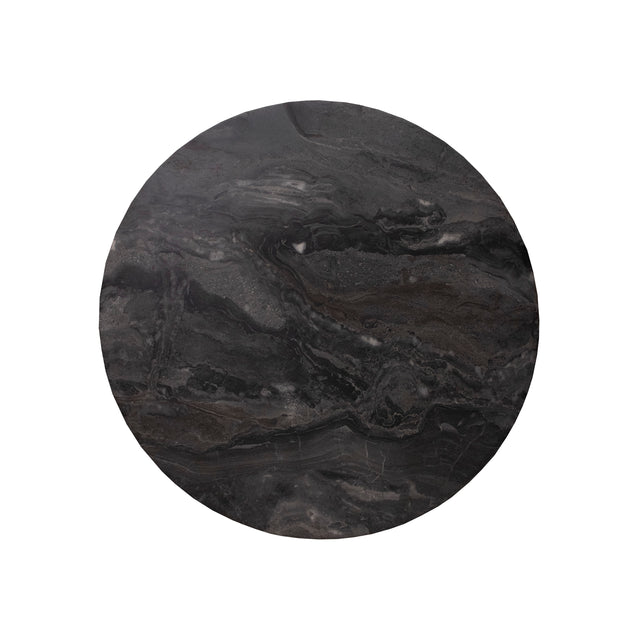 Outdoor PALADIO table top round black HPL 70x70x2