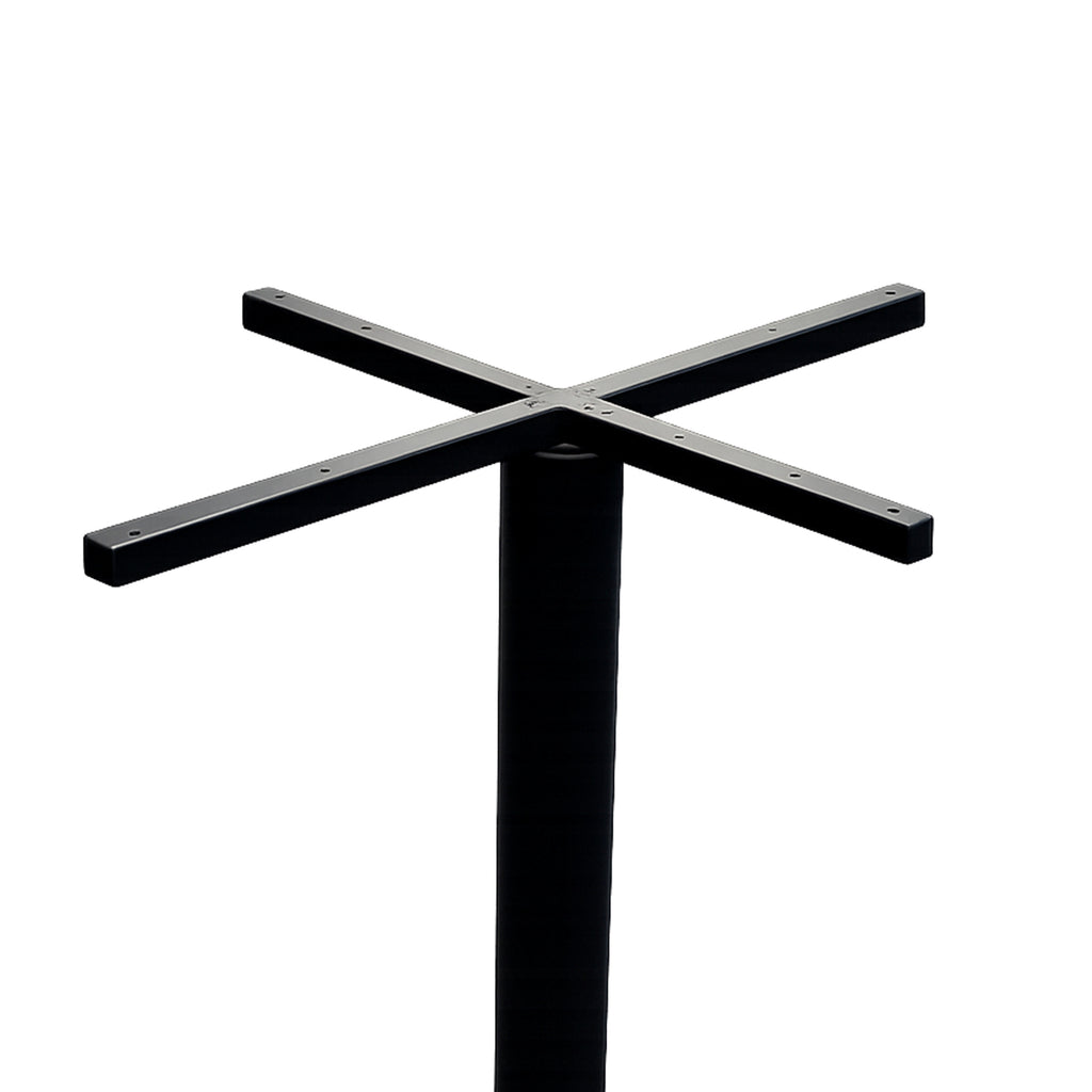 OUTLET Outdoor table base cross black steel 75x55x74