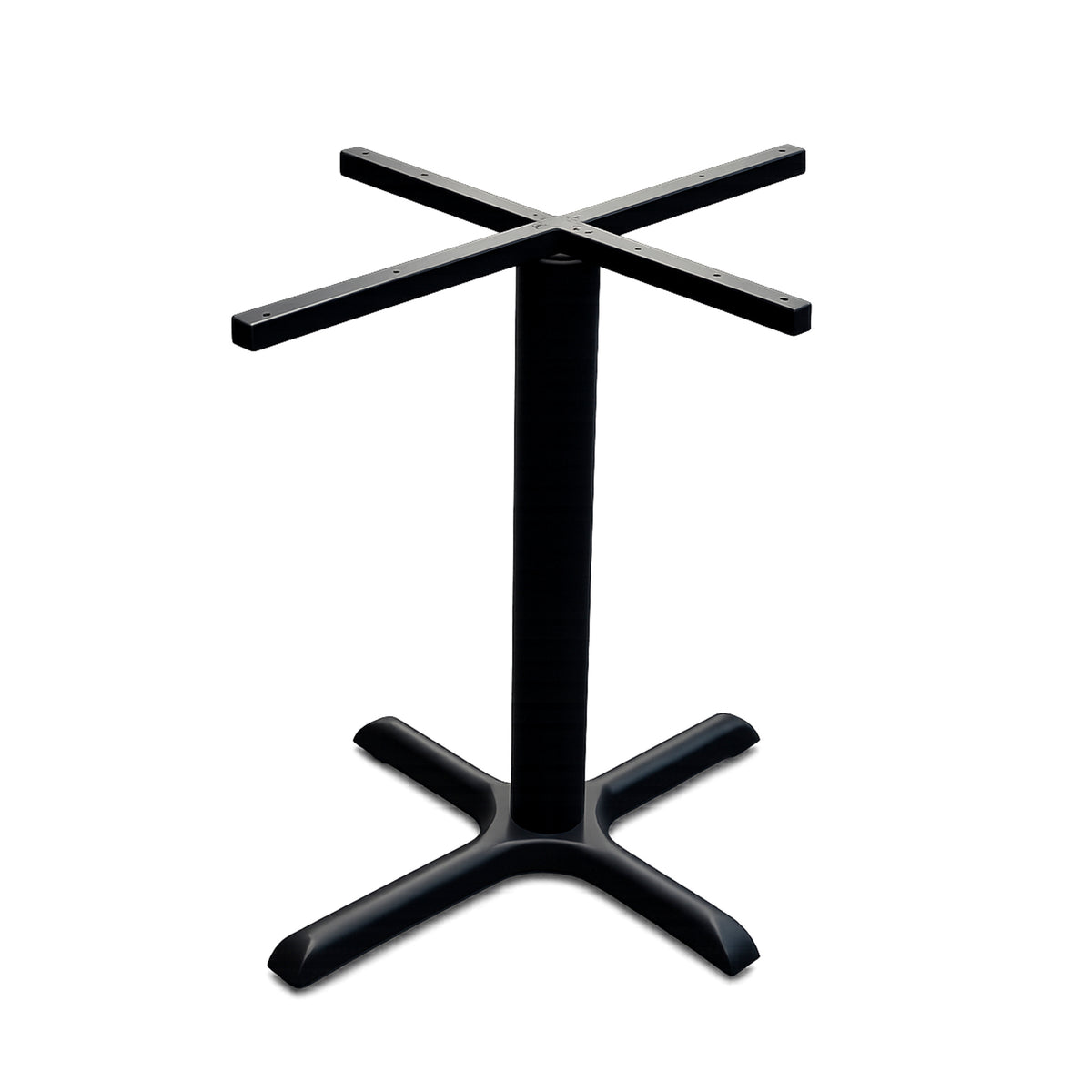 OUTLET Outdoor table base cross black steel 75x55x74