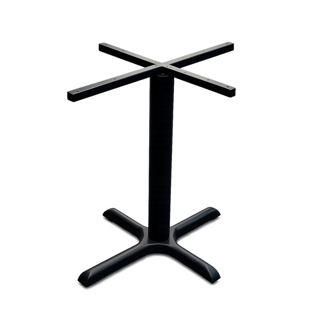 OUTLET Outdoor table base cross black steel 75x55x74