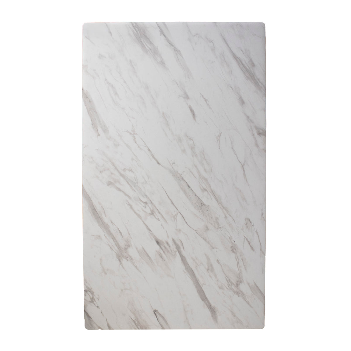 Outdoor table top white HPL 135x80x2