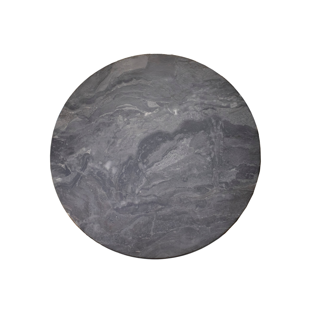 Outdoor table top round black HPL 60x60x2