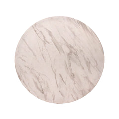 Outdoor table top round white HPL 60x60x2