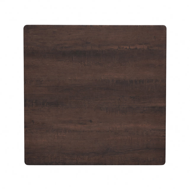 Outdoor table top NOYER rough 70x70x2cm brown