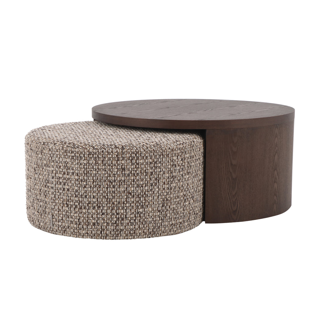 Couchtisch ADELAIDE Ø91x44cm Cappuccino