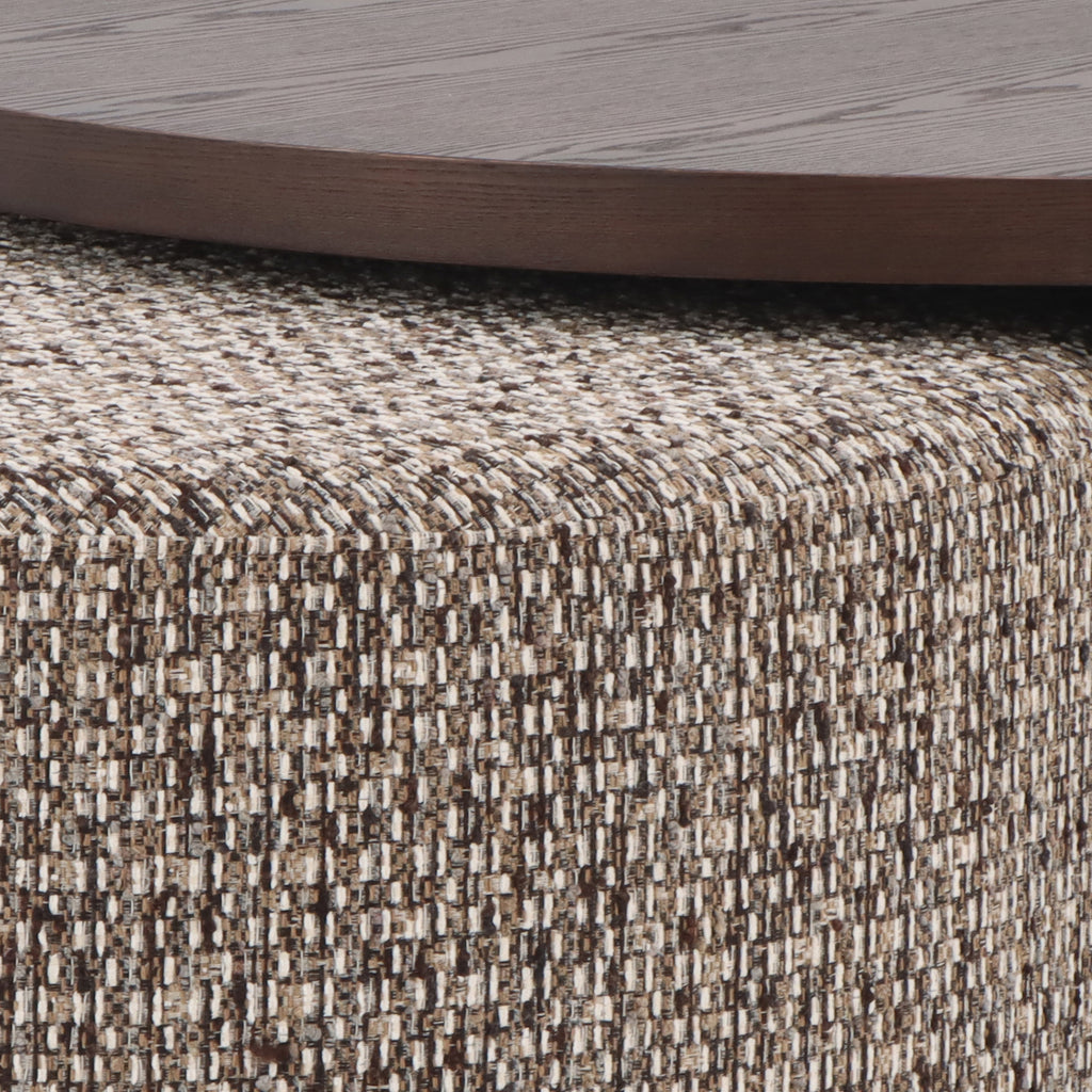 Couchtisch ADELAIDE Ø91x44cm Cappuccino
