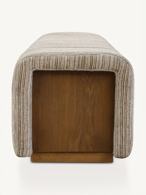 Bench ELEANOR 152x51x50cm latte flow