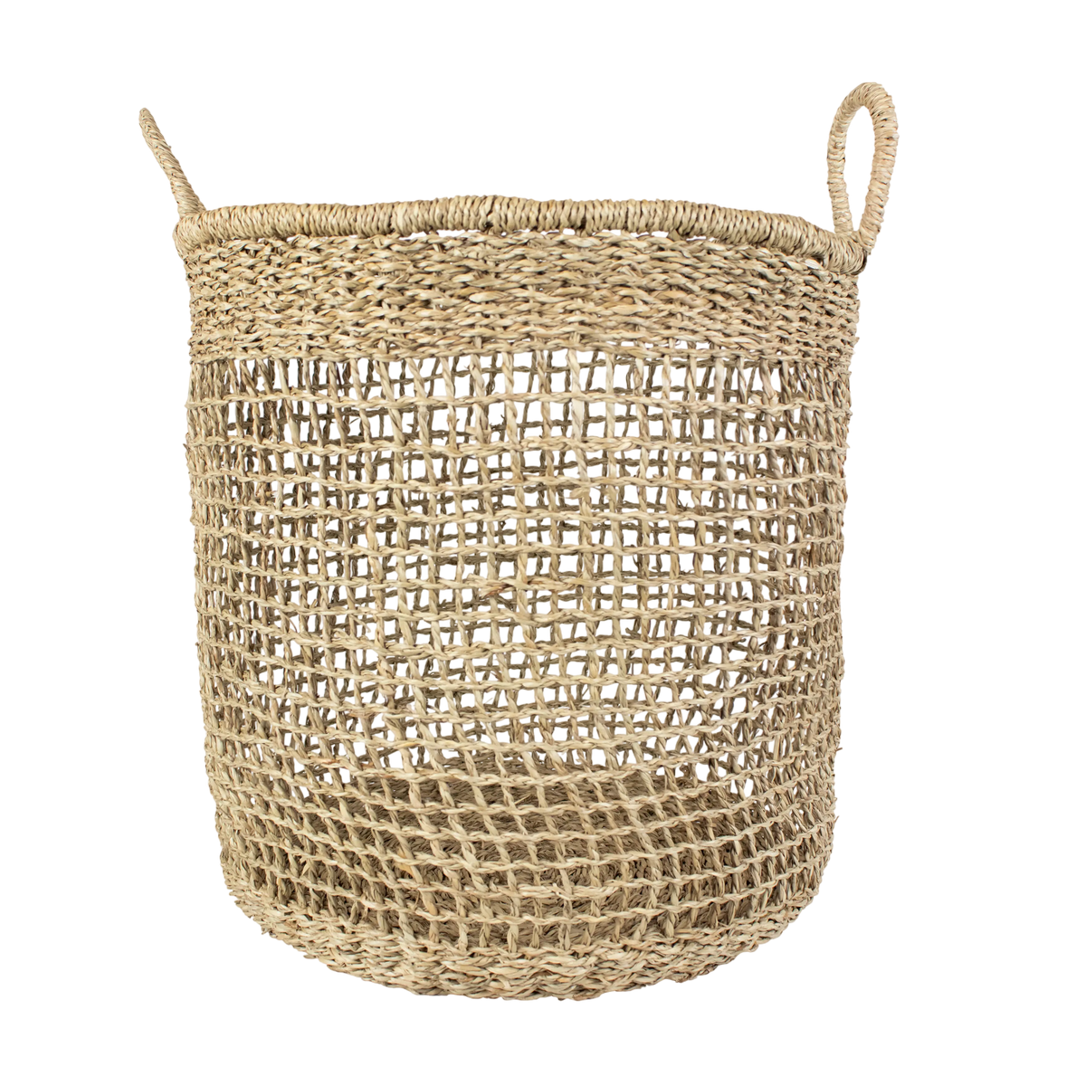 Basket natural seagrass 35x35x43