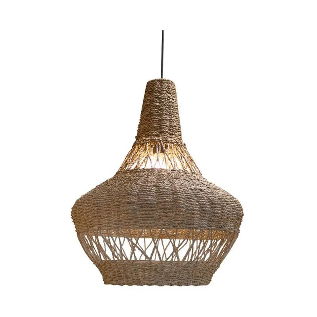 Ceiling lamp seagrass natural Ø52x60