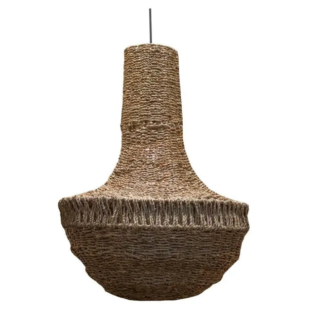 Ceiling lamp seagrass natural Ø50x69