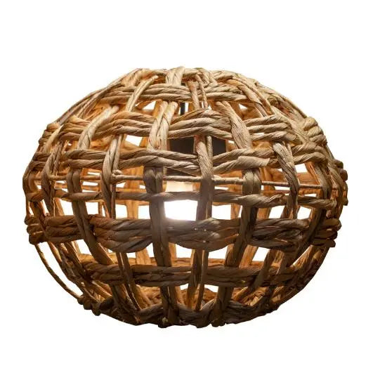 Ceiling lamp seagrass natural 40x40x30
