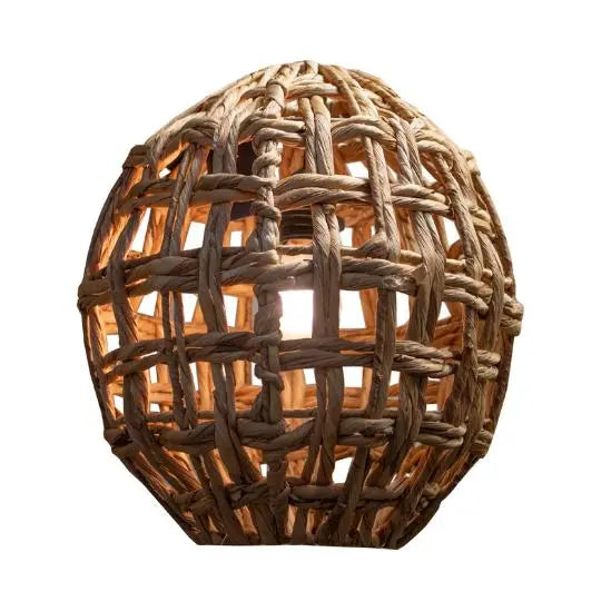 Ceiling lamp seagrass natural 33x33x35