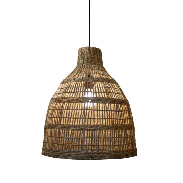 Ceiling lamp seagrass natural 40x40x45
