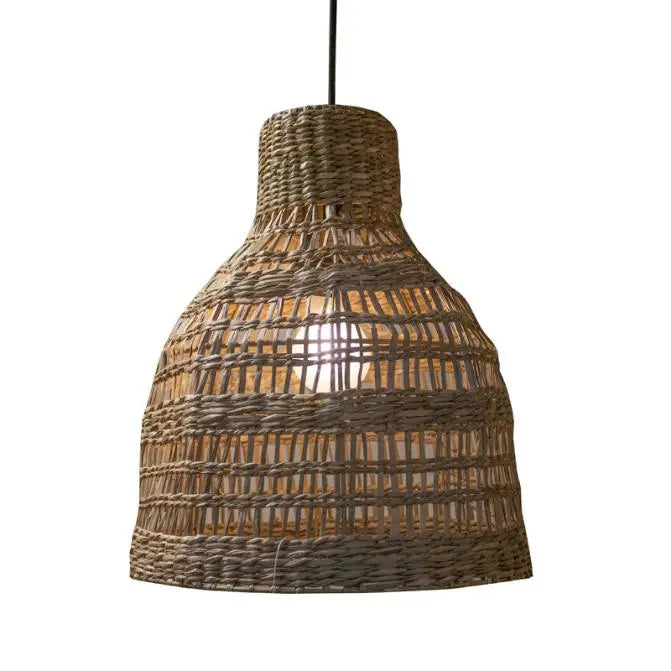 Ceiling lamp seagrass natural 30x30x35
