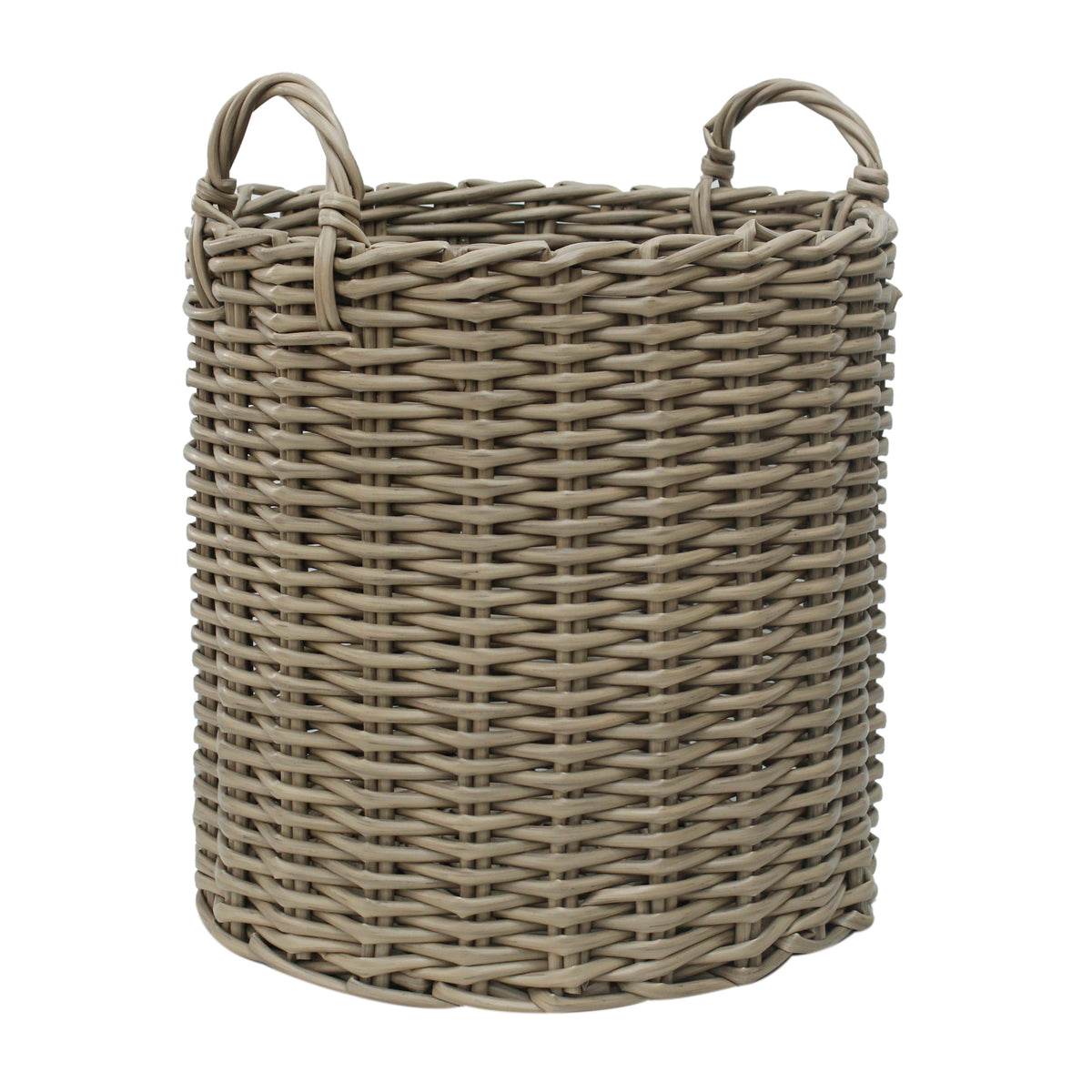 Basket natural poly rattan 50x50x50