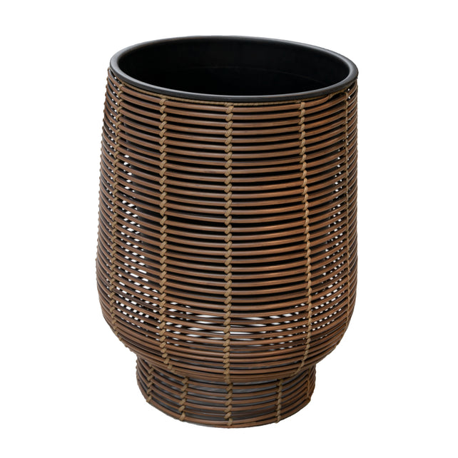 Pot UBUD polyrotan Ø48x60cm bruin