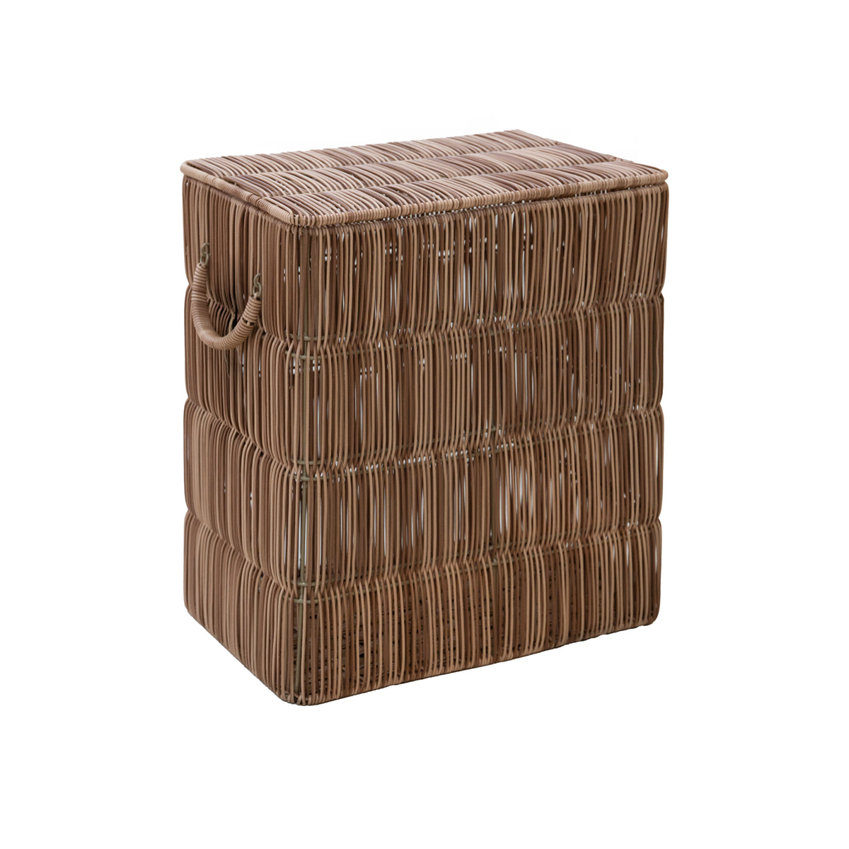Wasmand LEGIAN polyrattan 48x28x50cm bruin