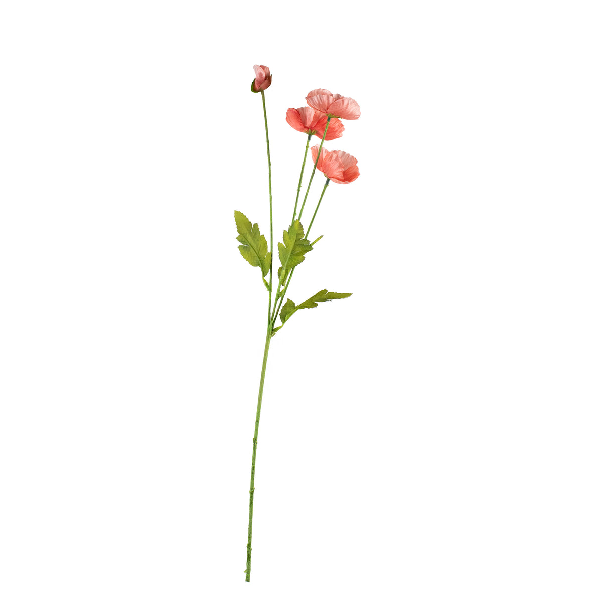 Blume Mohn Pfirsich 57cm