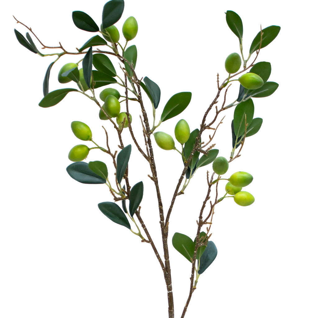 Branch olives green 92cm
