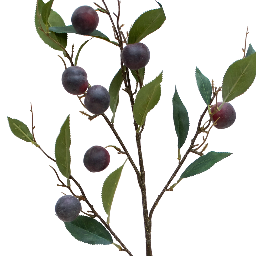 Branch plum green/purple 92cm