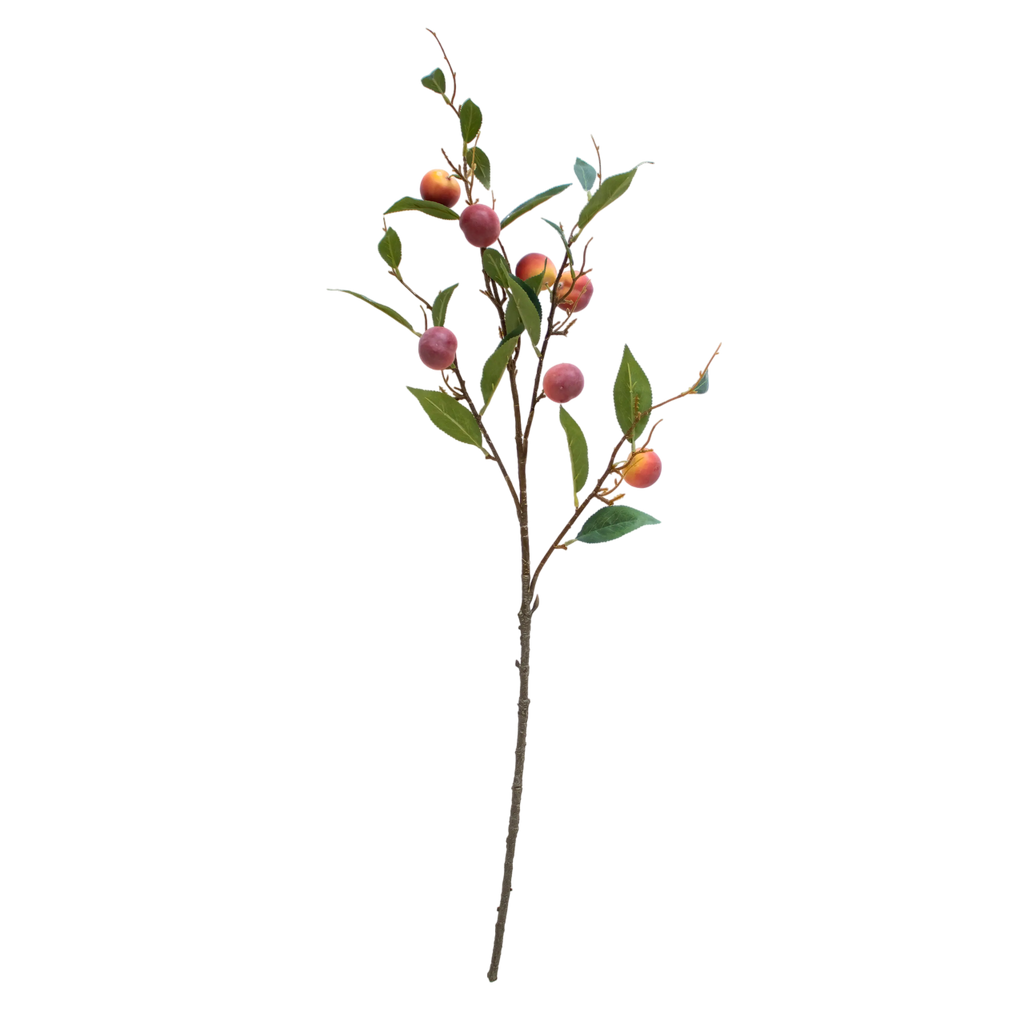 Branch plum green/red 92cm