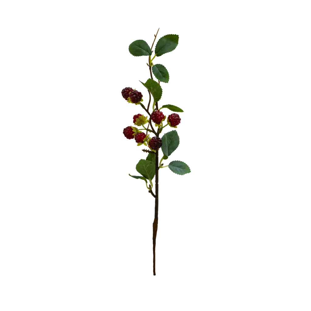 Branch raspberry green/red 34cm