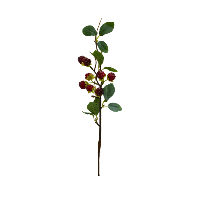 Branch raspberry green/red 34cm