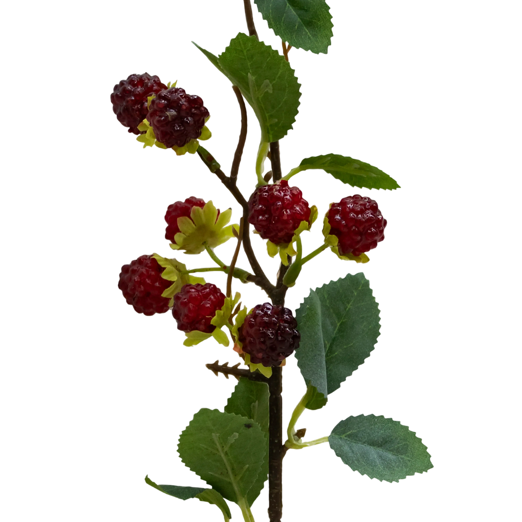 Branch raspberry green/red 34cm